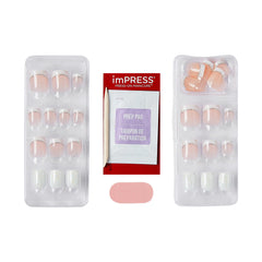 KISS Impress arrangement of 30 nails showing size variety for better fit