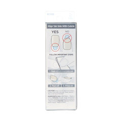 KISS nails beside a ruler showing short squoval size and wearable length
