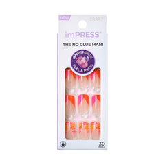 KISS imPRESS front packaging showing kit components and benefit of ready-to-wear convenience