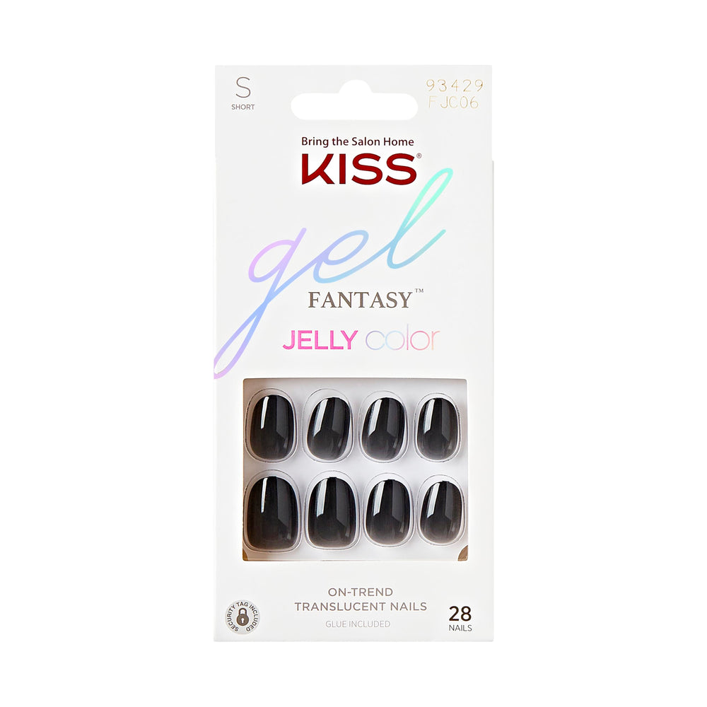 KISS front packaging showing Jelly Queen kit and included tools for fast application
