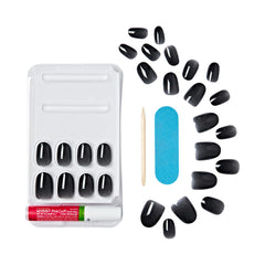 KISS gel nail glue tube and manicure stick displayed for secure long-lasting adhesion