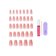 KISS glossy finish detail on Jubilation nails showing smooth shine benefit: salon-like sheen