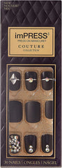 KISS Lavish front packaging showing 30-piece couture manicure kit and matte black design