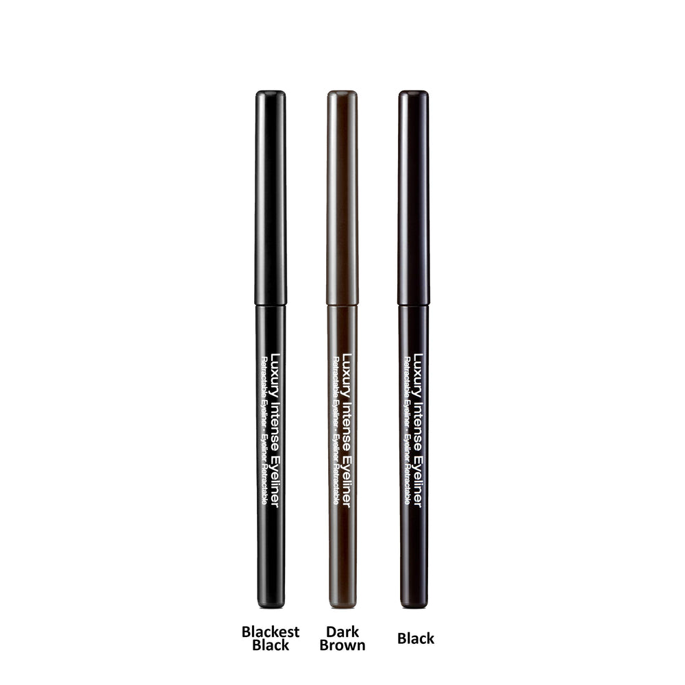 Kiss New York eyeliner next to a coin to show compact size and travel-friendly benefit