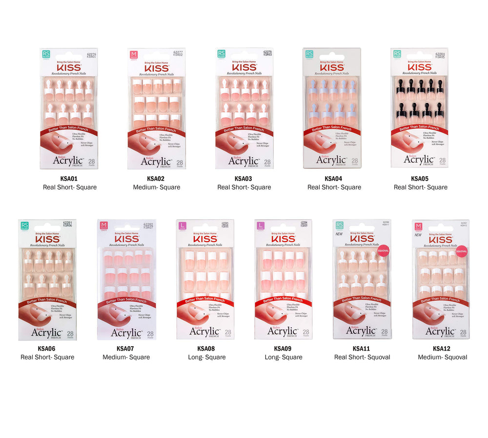 KISS label and contents display with clear sizing and application benefits