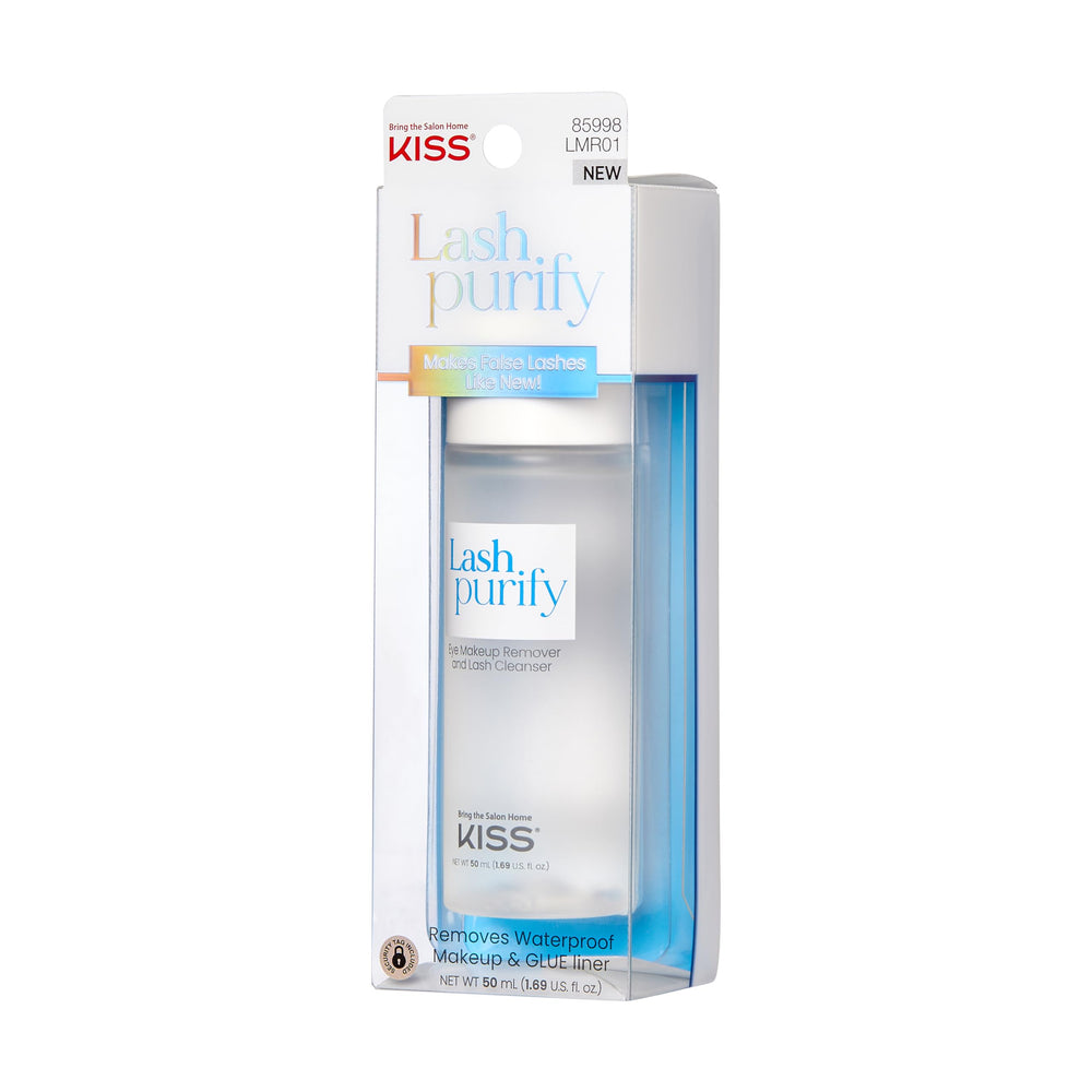 KISS droplet texture on fingertip demonstrating gentle lightweight formula