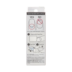 KISS included manicure stick prep pad and mini file for easy customization