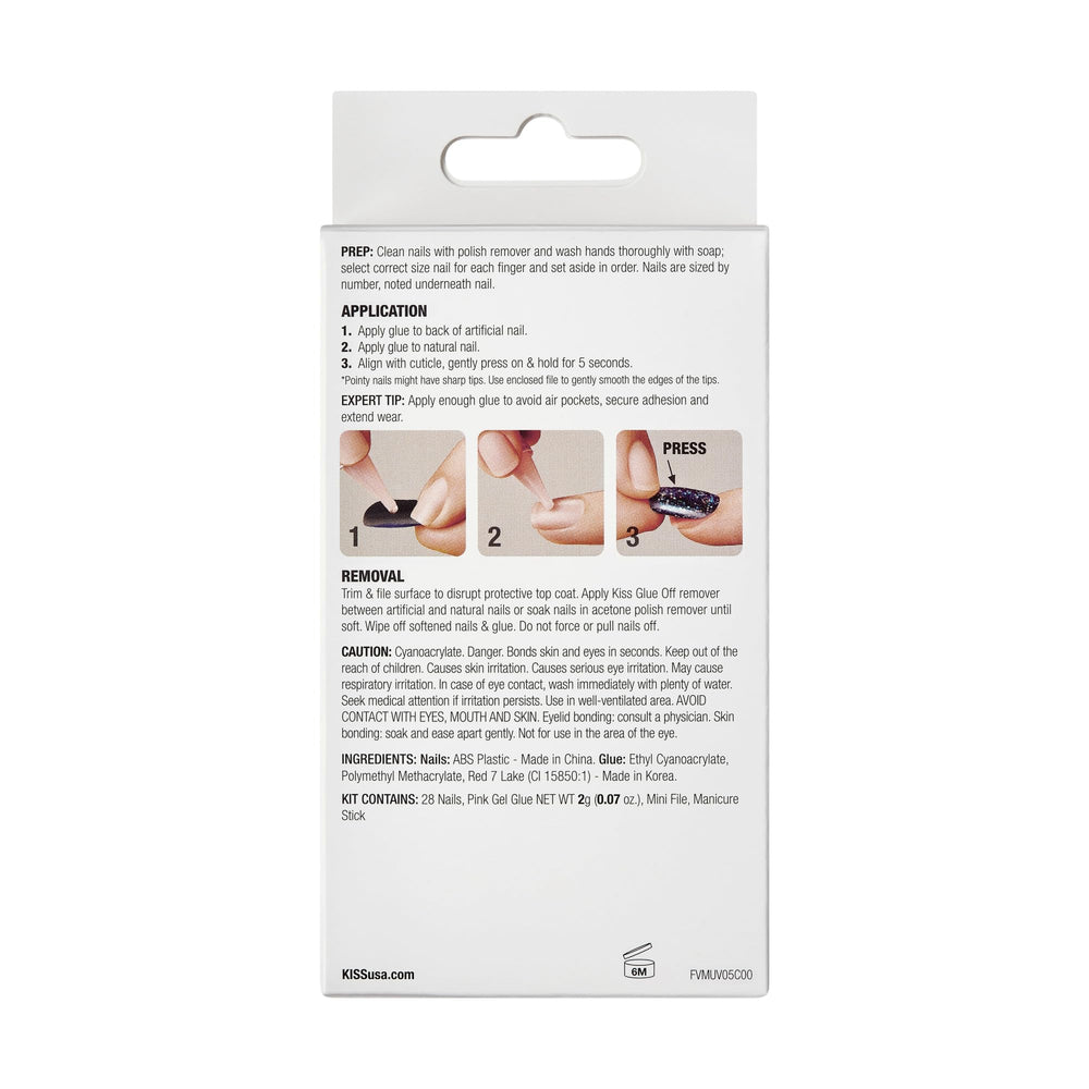 KISS mini file and manicure stick close-up for effortless prep and shaping