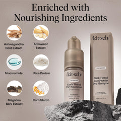 Kitsch application at roots by hand for targeted root lift and volume