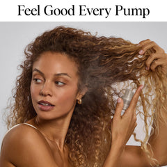 Kitsch applied at roots demonstrating instant oil absorption and lift