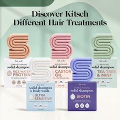 Kitsch before and after hair photo showing increased lift and fuller-looking hair benefit