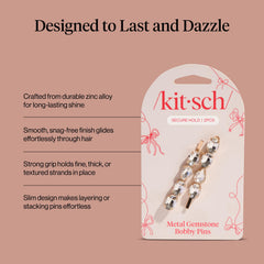Kitsch pins in an updo showcasing glam for special occasions