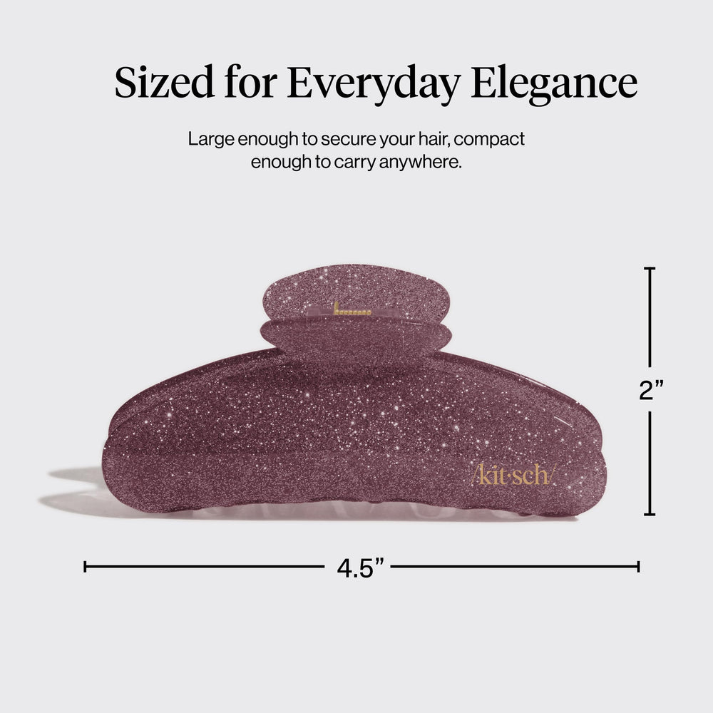 Kitsch clip holding a bun illustrating comfortable all-day wear benefit