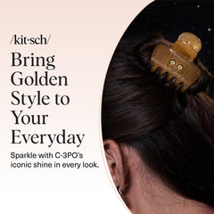 Kitsch C-3PO clip spring mechanism detail showing strong, reliable closure