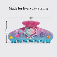 Kitsch hair clip in use securing a half-up hairstyle for effortless styling