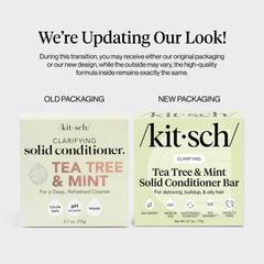Kitsch conditioner bar side profile highlighting smooth texture for easy application