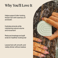 Kitsch conditioner bar side profile illustrating compact travel-friendly shape