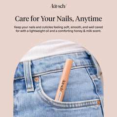 Kitsch smooth nail beds after use demonstrating reduced dryness and improved look