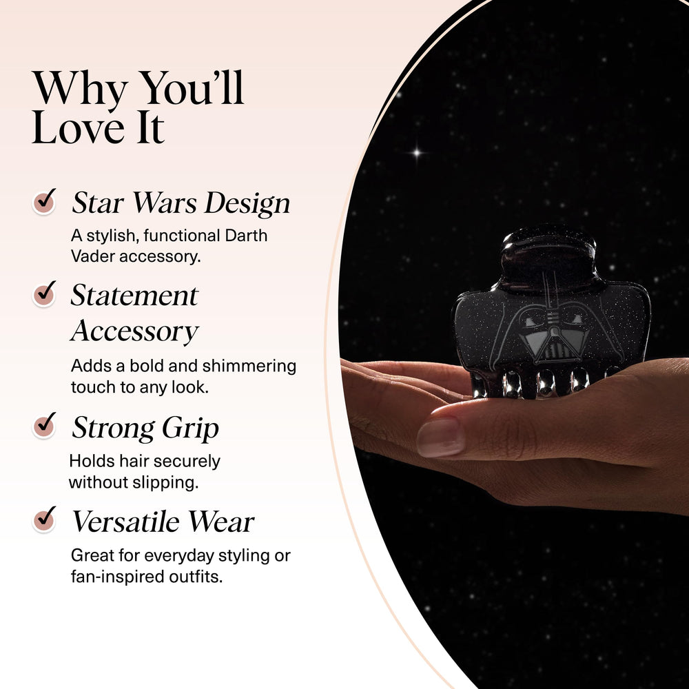 Kitsch Darth Vader side profile showing strong jaw and secure grip for all-day hold
