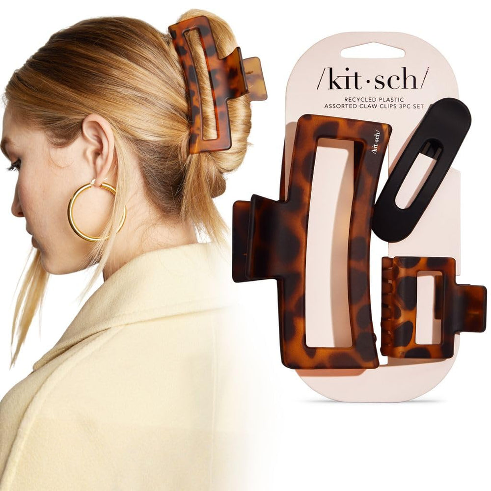 Kitsch front view of black and tortoise trio showing style and versatile colors