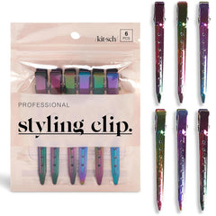 Kitsch iridescent clip pack front view showing professional set and style