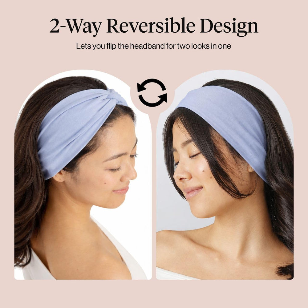 Kitsch headband worn with high ponytail for non-slip workout benefit