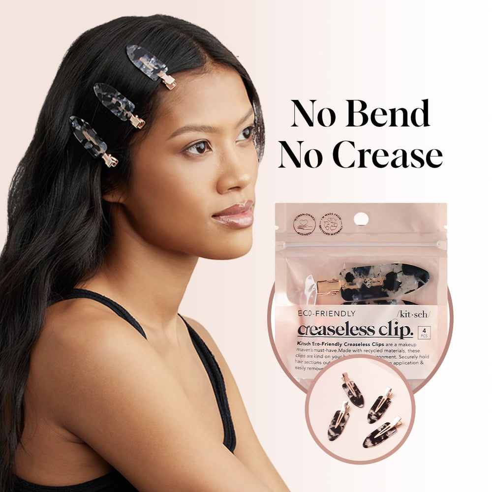 Kitsch clip securing a thick section of hair without bending