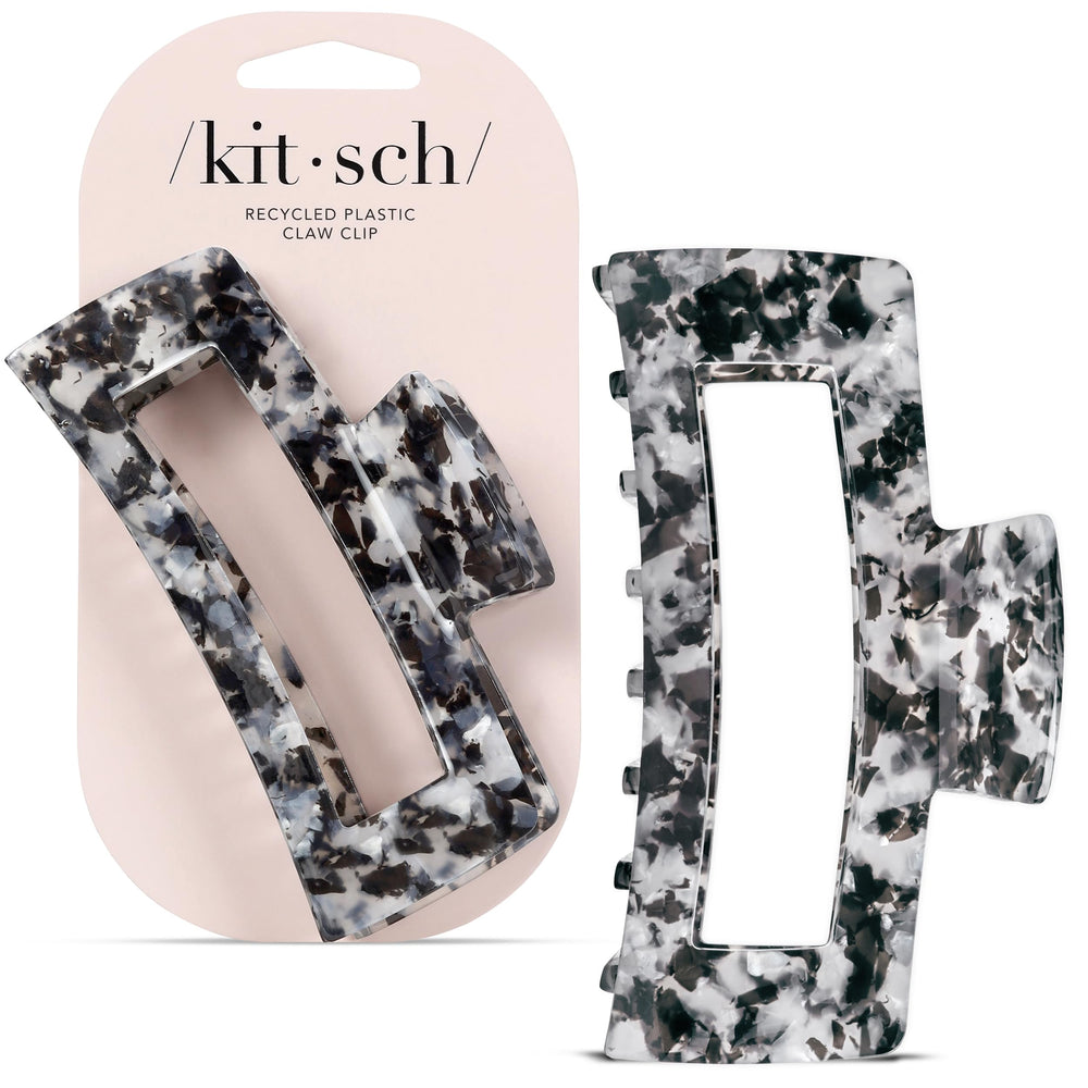 Kitsch jumbo clip front view showing sleek black finish and versatile styling benefit