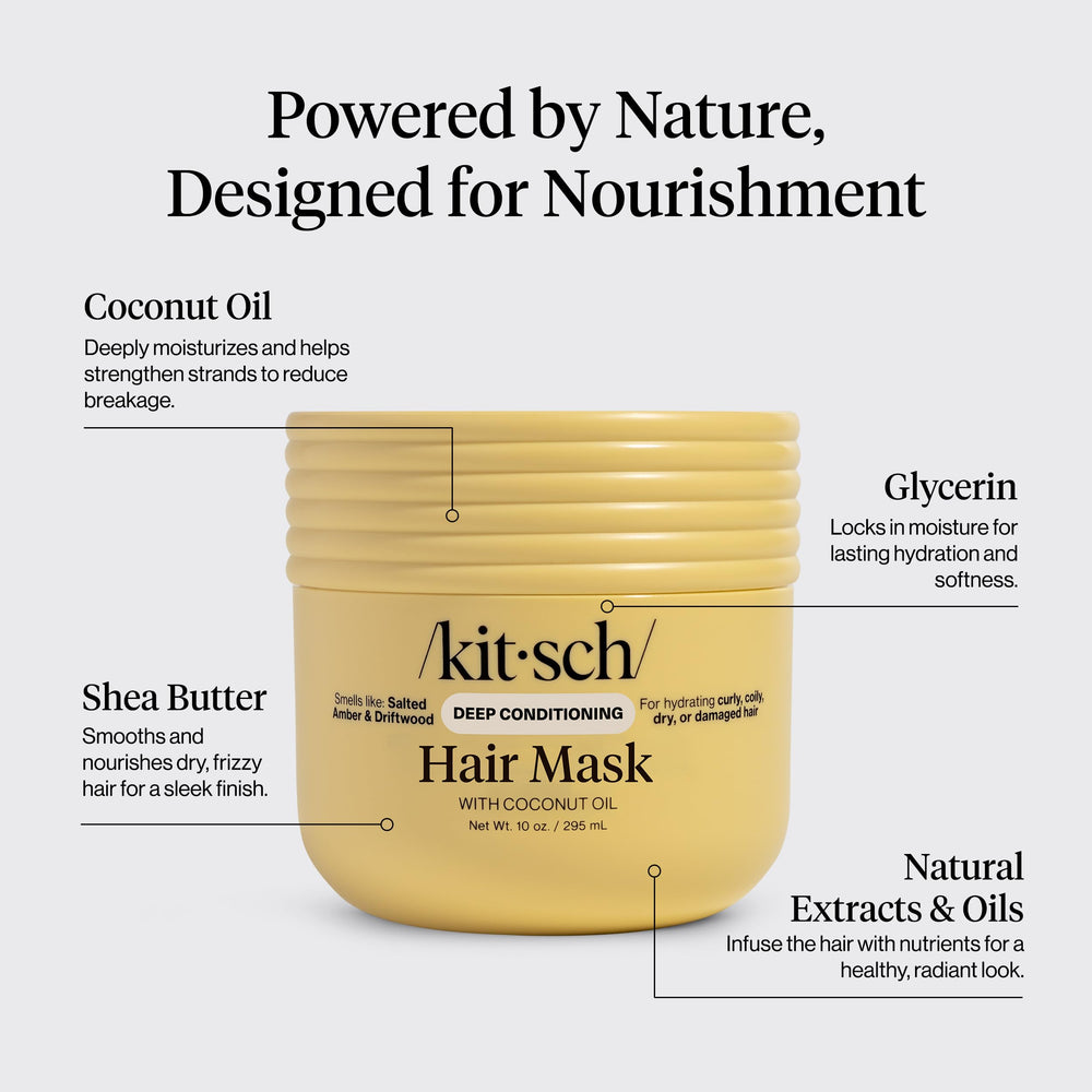Kitsch label and ingredients panel showcasing formulation transparency and safety