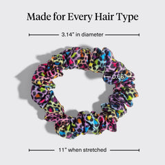 Kitsch scrunchie securing a ponytail demonstrating secure hold without tugging benefit