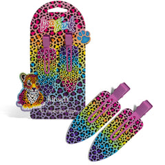 Kitsch Lisa Frank XL front packaging showing rainbow leopard design and playful color