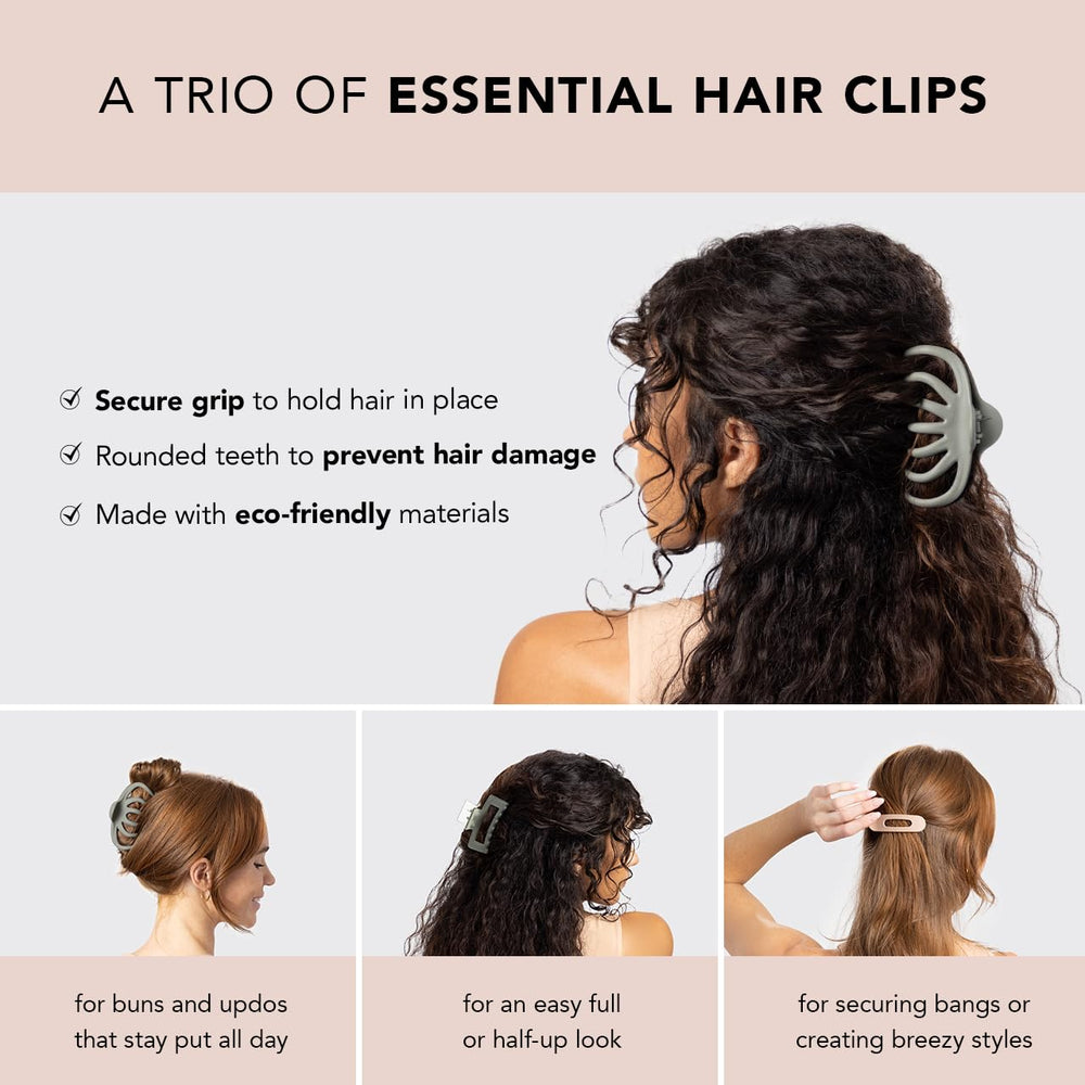 Kitsch medium open-shape clip detail highlighting smooth edges for gentle hold