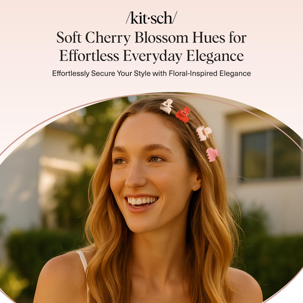 Kitsch clips in a morning routine setting offering fast styling solutions