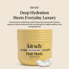 Kitsch open jar revealing creamy texture for easy application and detangling