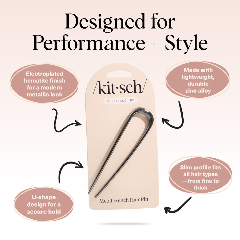 Kitsch pin held in hand to show compact size and travel-friendly benefit