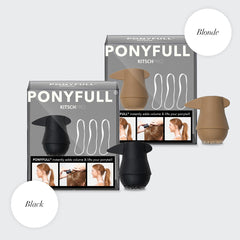 Kitsch PONYFULL worn with casual outfit adding visible volume for confidence benefit