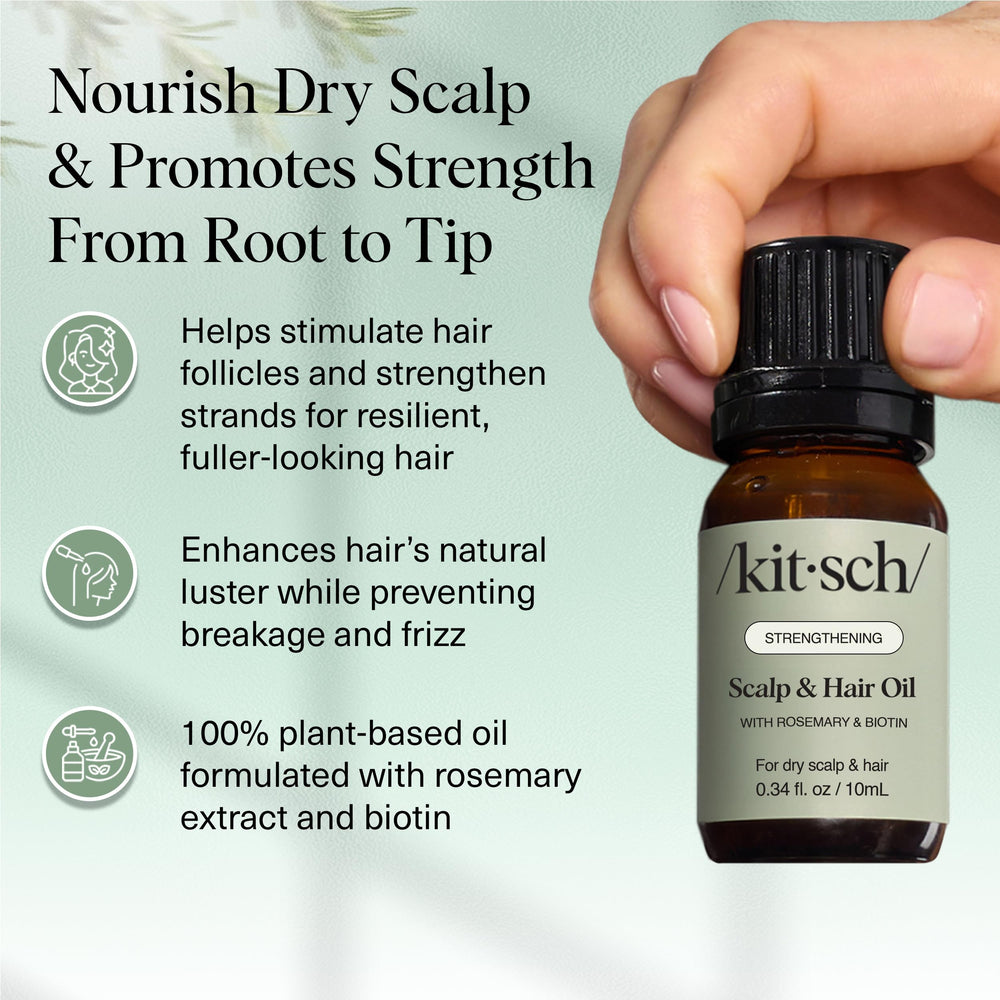 Kitsch dropper dispensing oil for precise application and reduced waste