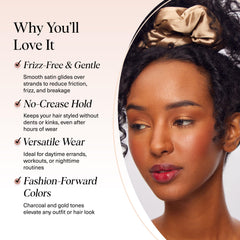 Kitsch scrunchie worn on wrist as accessory and quick-access convenience