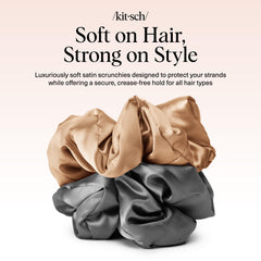 Kitsch scrunchies styled for gifting, ideal as practical dorm or travel accessory