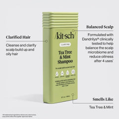 Kitsch being applied to scalp in shower providing invigorating cleanse and refresh