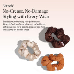 Kitsch scrunchies Sedona fabric close-up showing soft texture and gentle grip
