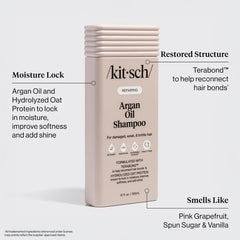 Kitsch shampoo texture close-up showing lightweight, hydrating consistency