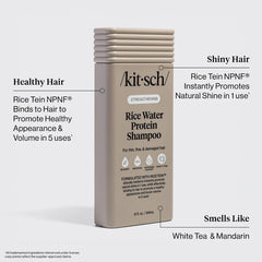 Kitsch shampoo being dispensed with visible lather for effective cleanse