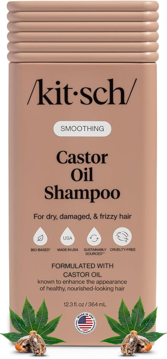 Kitsch front bottle shot showing label and smoothening benefit