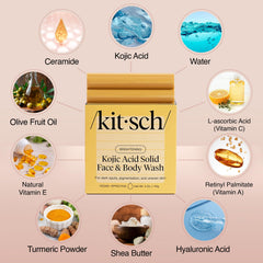 Kitsch close-up of creamy lather texture demonstrating gentle cleansing