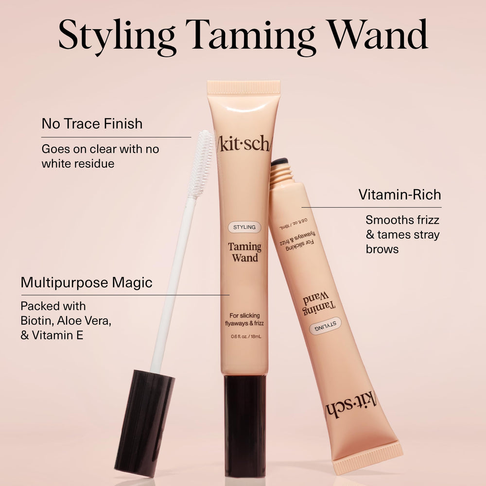 Kitsch wand open applicator detail for precise flyaway and edge control