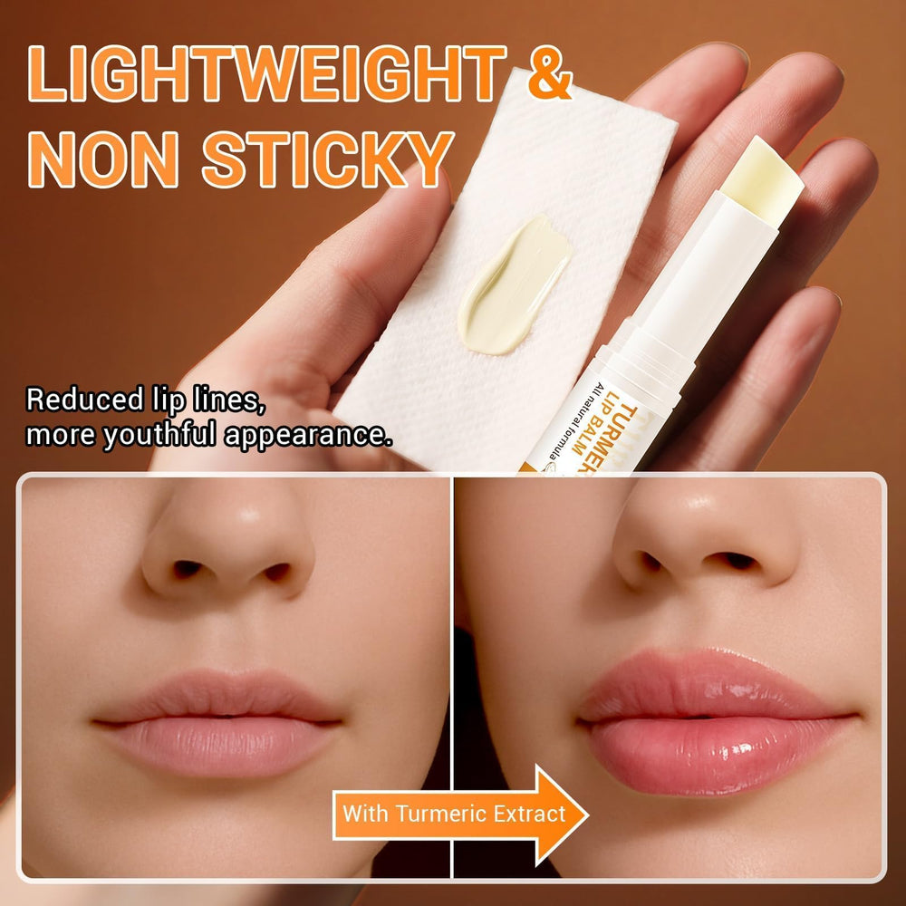 KIUORET applying balm to lips with finger-free twist-up action for quick hydration