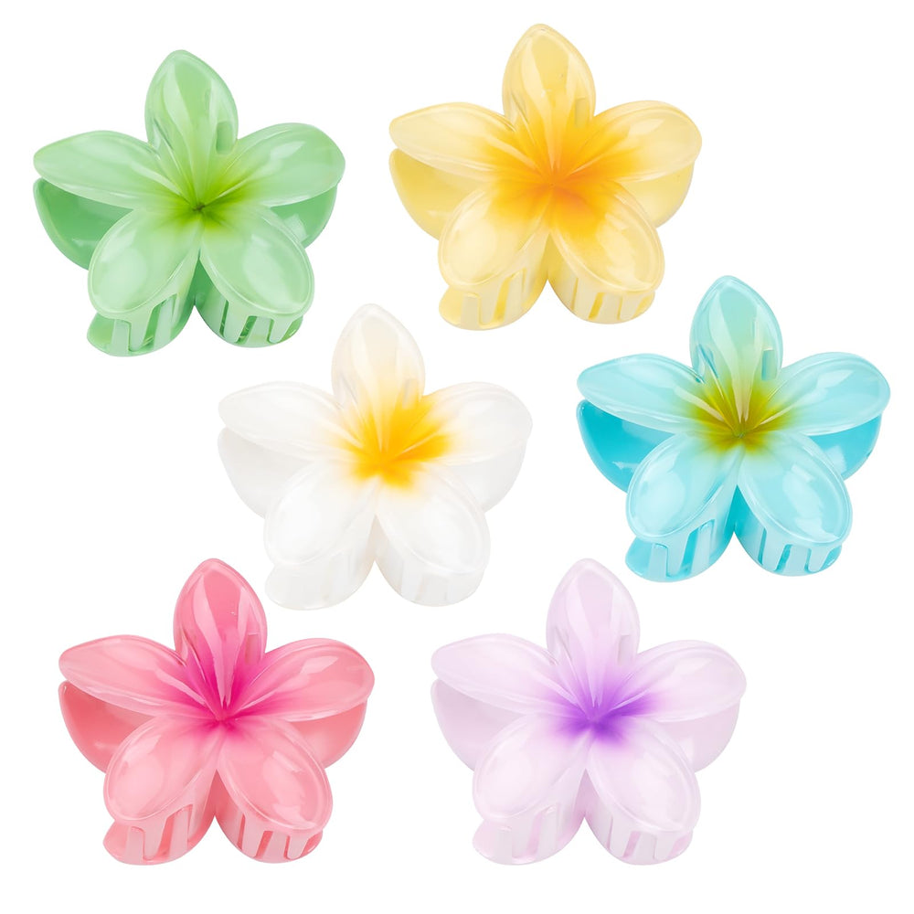 Kivzex plumeria front packaging showing six colorful clips, vibrant presentation benefit