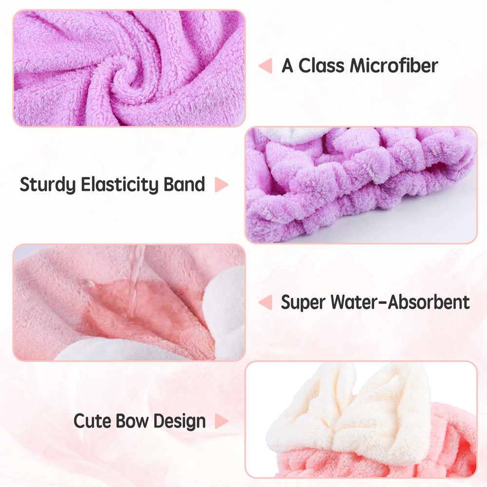 Kldnkig turban worn after shower demonstrating hands-free drying convenience