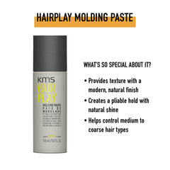 Hands scooping KMS paste to apply, shows easy distribution and control